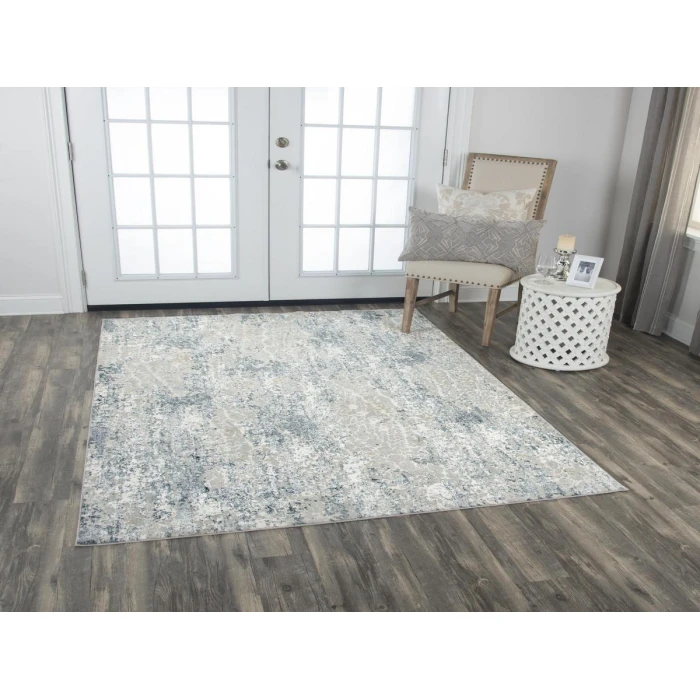 Rizzy Chelsea Area Rug CHS110 7'10" x 9'10" Ceam/Gray