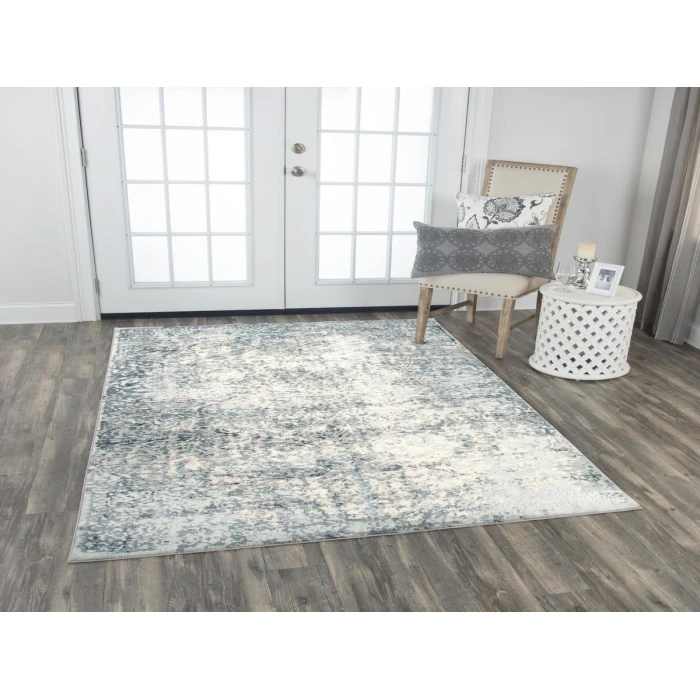 Rizzy Chelsea Area Rug CHS111 3'11" x 5'6" Ceam/Gray