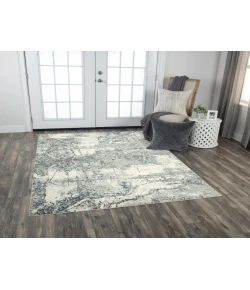 Rizzy Home Chelsea CHS112 Cream / Gray Area Rug 5 ft. 3 in. X 7 ft. 6 in. Rectangle