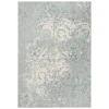 Rizzy Home Chelsea CHS103 Gray / Blue Area Rug 7 ft. 10 in. X 9 ft. 10 in. Rectangle