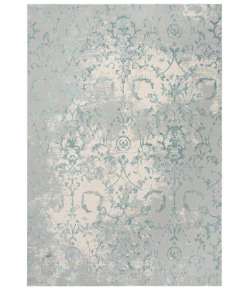 Rizzy Home Chelsea CHS103 Gray / Blue Area Rug 7 ft. 10 in. X 9 ft. 10 in. Rectangle