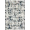 Rizzy Home Chelsea CHS105 Ivory / Teal Area Rug 7 ft. 10 in. X 9 ft. 10 in. Rectangle