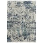 Rizzy Home Chelsea CHS107 Gray / Teal Area Rug 2 ft. 7 in. X 9 ft. 6 in. Rectangle