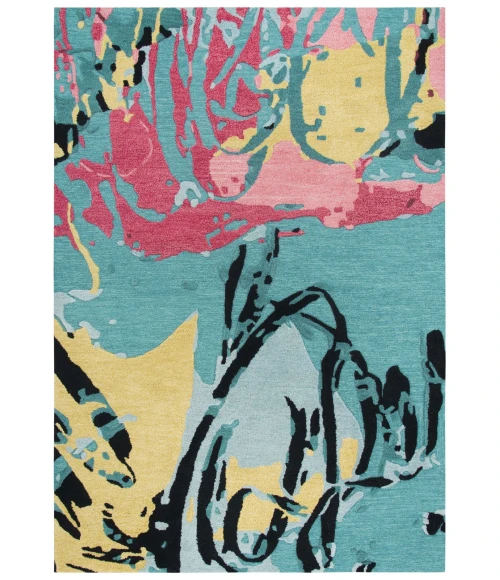 Rizzy Connie Post  Area Rug CNP102 5' x 8' Teal
