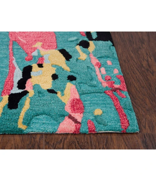 Rizzy Connie Post  Area Rug CNP102 5' x 8' Teal