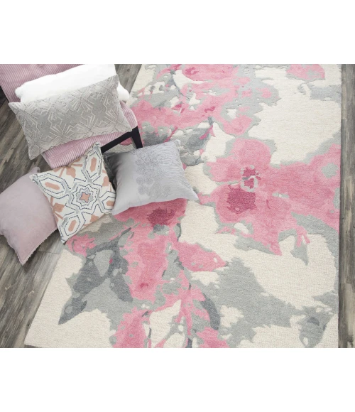 Rizzy Connie Post  Area Rug CNP108 8' x 10' Beige/Pink