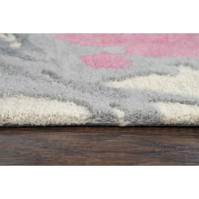 Rizzy Connie Post  Area Rug CNP108 5' x 8' Beige/Pink
