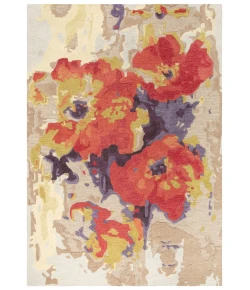 Rizzy Home Connie Post CNP111 Orange / Beige Area Rug 8 ft. X 10 ft. Rectangle