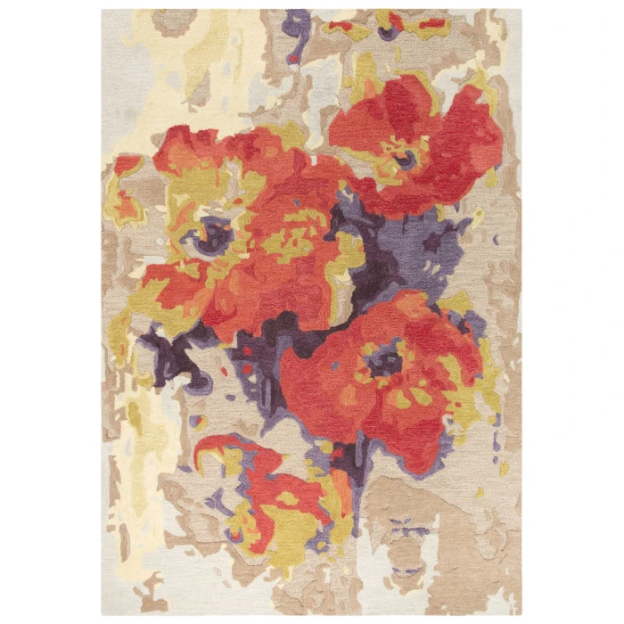 Rizzy Connie Post  Area Rug CNP111 5' x 8' Orange/Beige