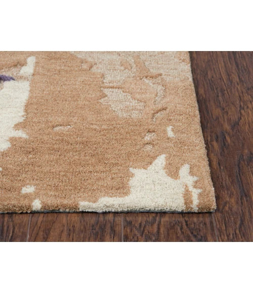 Rizzy Connie Post  Area Rug CNP111 8' x 10' Orange/Beige