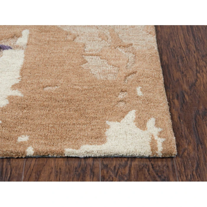 Rizzy Connie Post  Area Rug CNP111 5' x 8' Orange/Beige
