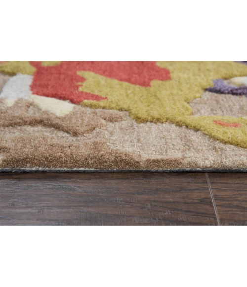 Rizzy Connie Post  Area Rug CNP111 8' x 10' Orange/Beige