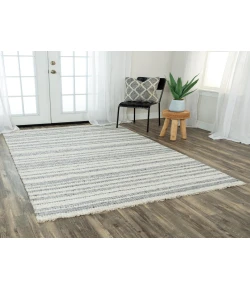 Rizzy Home Capri CPI101 Ivory / Gray Area Rug 5 ft. X 7 ft. 6 in. Rectangle