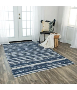 Rizzy Home Capri CPI105 Ivory / Blue Area Rug 5 ft. X 7 ft. 6 in. Rectangle