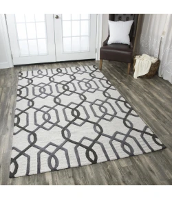 Rizzy Home Caterine CE9526 Gray / Ivory Area Rug 2 ft. 6 in. X 8 ft. Runner