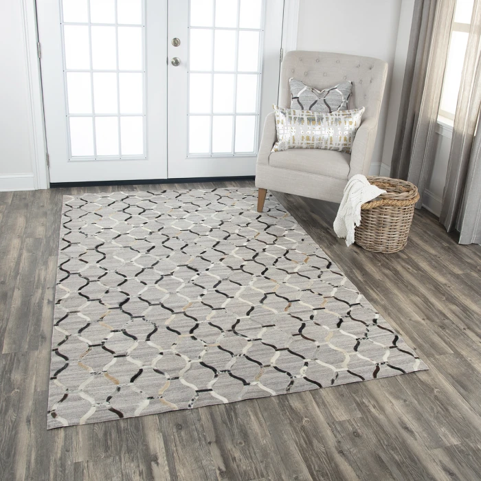 Rizzy Wild Thing Area Rug WDT104 5' x 8' Gray