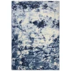 Rizzy Home Everything Old Is New Again ENA103 Blue / Ivory Area Rug 5 ft. 3 in. X 7 ft. 7 in. Rectangle