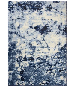 Rizzy Home Everything Old Is New Again ENA103 Blue / Ivory Area Rug 5 ft. 3 in. X 7 ft. 7 in. Rectangle