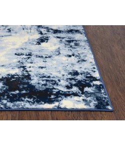 Rizzy Home Everything Old Is New Again ENA103 Blue / Ivory Area Rug 5 ft. 3 in. X 7 ft. 7 in. Rectangle