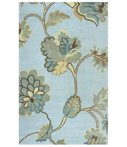 Rizzy Home Dimensions DI1615 Light Blue Area Rug 5 ft. X 8 ft. Rectangle