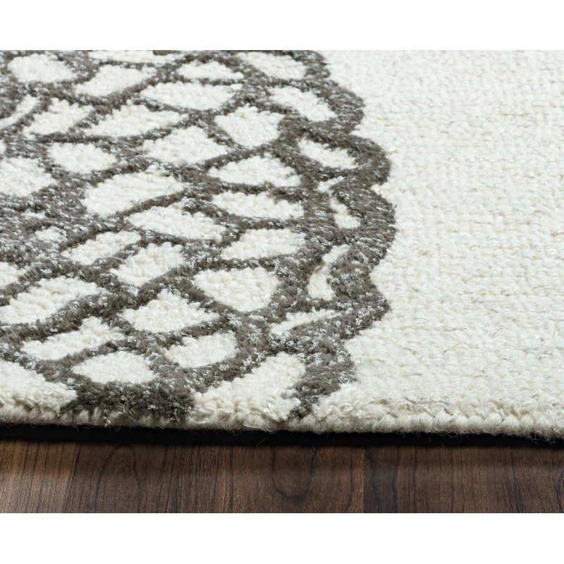 Rizzy Dimensions Area Rug DI2456 10' Round grey