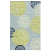 Rizzy Home Eden Harbor EH8639 Gray / Yellow Area Rug 5 ft. X 8 ft. Rectangle