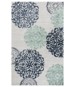 Rizzy Home Eden Harbor EH8640 Light Blue Area Rug 5 ft. X 8 ft. Rectangle