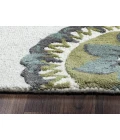 Rizzy Eden Harbor Area Rug EH8642 10' Round sage/blue--teal