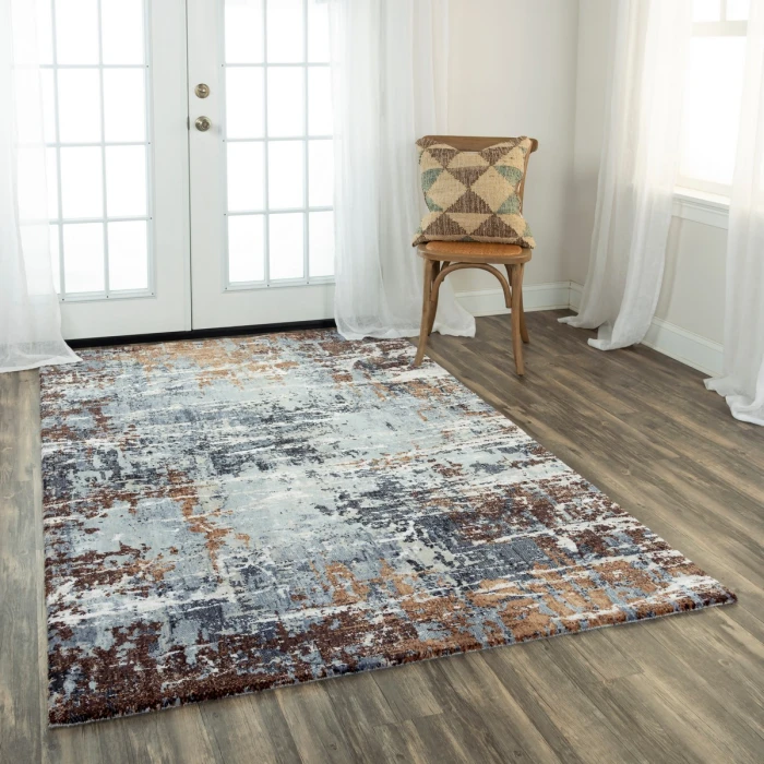 Rizzy Elite Area Rug ELT876 2'6" x 8' Lt. Gray