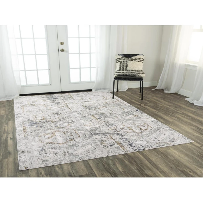 Rizzy Emerge Area Rug EMG924 5'3" x 7'6" Stone/Beige