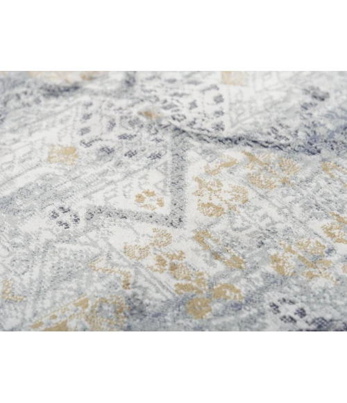 Rizzy Emerge Area Rug EMG925 5'3" x 7'6" Gold/Charcoal