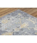 Rizzy Emerge Area Rug EMG925 5'3" x 7'6" Gold/Charcoal