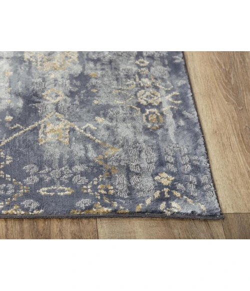 Rizzy Emerge Area Rug EMG925 5'3" x 7'6" Gold/Charcoal