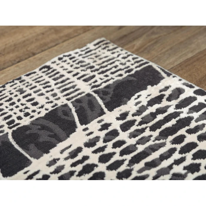 Rizzy Emerge Area Rug EMG926 5'3" x 7'6" Beige/Black