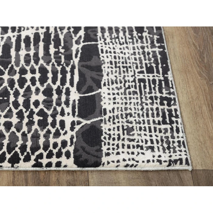 Rizzy Emerge Area Rug EMG926 5'3" x 7'6" Beige/Black