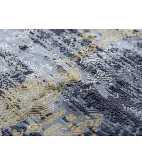 Rizzy Emerge Area Rug EMG928 5'3" x 7'6" Gray/Black