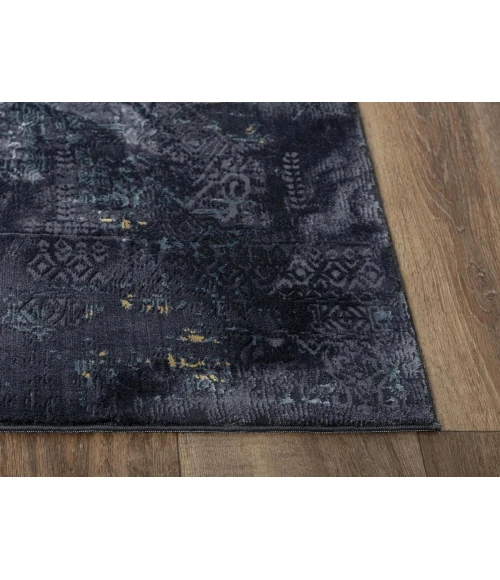 Rizzy Emerge Area Rug EMG928 5'3" x 7'6" Gray/Black
