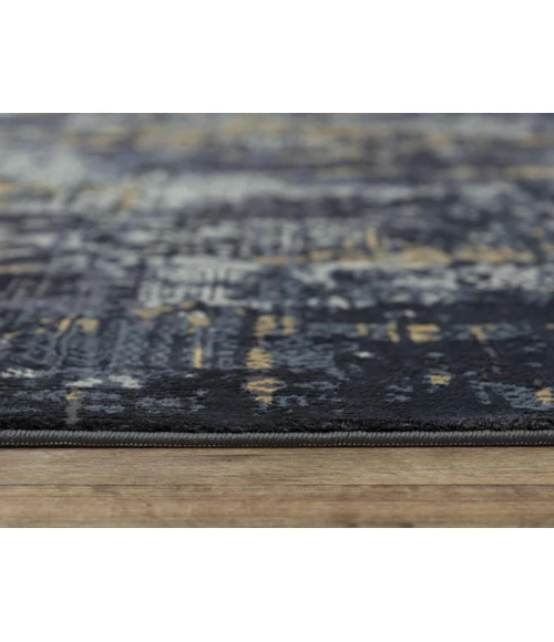 Rizzy Emerge Area Rug EMG928 5'3" x 7'6" Gray/Black