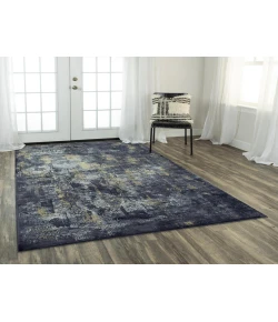 Rizzy Home Emerge EMG928 Gray / Black Area Rug 5 ft. 3 in. X 7 ft. 6 in. Rectangle