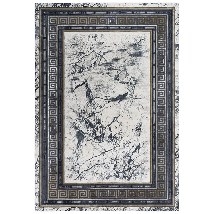 Rizzy Emerge Area Rug EMG923 7'10" x 9'10" Black/Beige