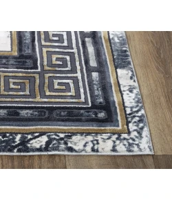 Rizzy Home Emerge EMG923 Black / Beige Area Rug 7 ft. 10 in. X 9 ft. 10 in. Rectangle