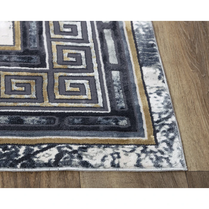 Rizzy Emerge Area Rug EMG923 7'10" x 9'10" Black/Beige