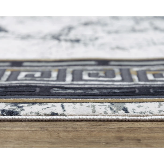 Rizzy Emerge Area Rug EMG923 7'10" x 9'10" Black/Beige