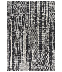 Rizzy Home Emerge EMG926 Beige / Black Area Rug 5 ft. 3 in. X 7 ft. 6 in. Rectangle