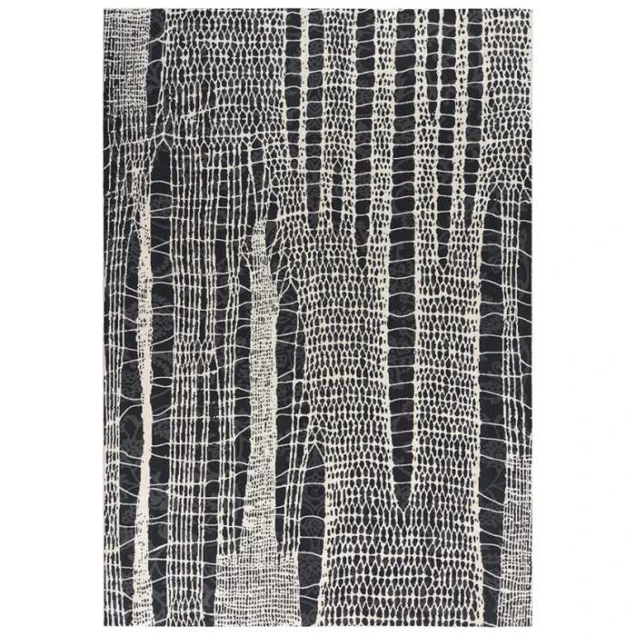 Rizzy Emerge Area Rug EMG926 5'3" x 7'6" Beige/Black