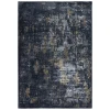 Rizzy Home Emerge EMG928 Gray / Black Area Rug 5 ft. 3 in. X 7 ft. 6 in. Rectangle