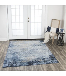 Rizzy Home Encore EN7271 Blue Area Rug 5 ft. 2 in. X 7 ft. 3 in. Rectangle