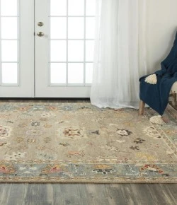 Rizzy Home Envision ENV963 Tan / Gray Area Rug 10 ft. X 14 ft. Rectangle