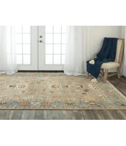 Rizzy Home Envision ENV963 Tan / Gray Area Rug 9 ft. X 12 ft. Rectangle