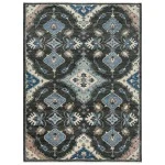 Rizzy Home Envision ENV964 Black Area Rug 2 ft. X 3 ft. Rectangle